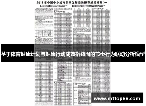 基于体育健康计划与健康行动成效指数图的节奏行为联动分析模型
